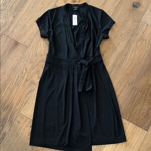 Ann Taylor Factory Elegant Black Midi Dress